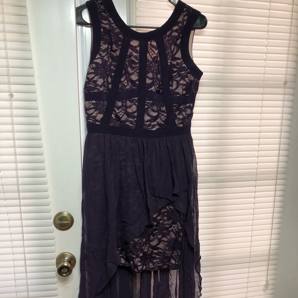 Hi-Lo Plum Dress